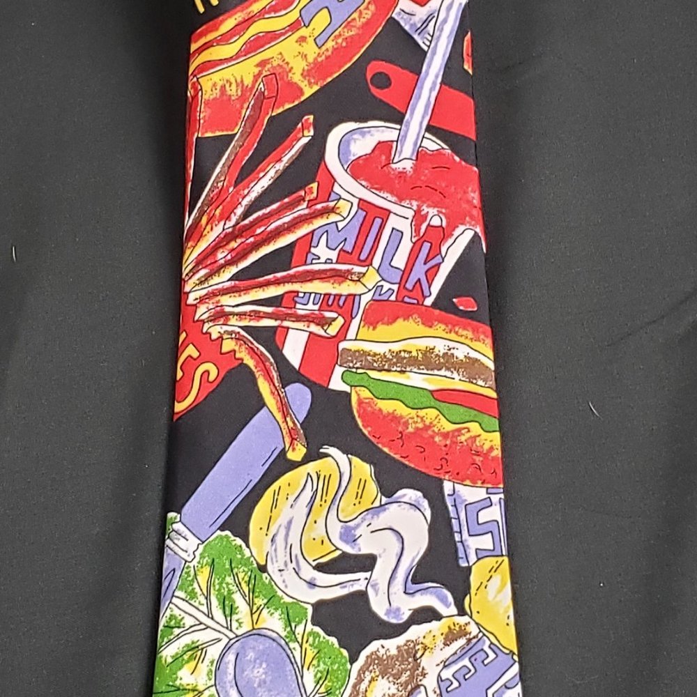 Next Exit Gourmet Fast Food Tie